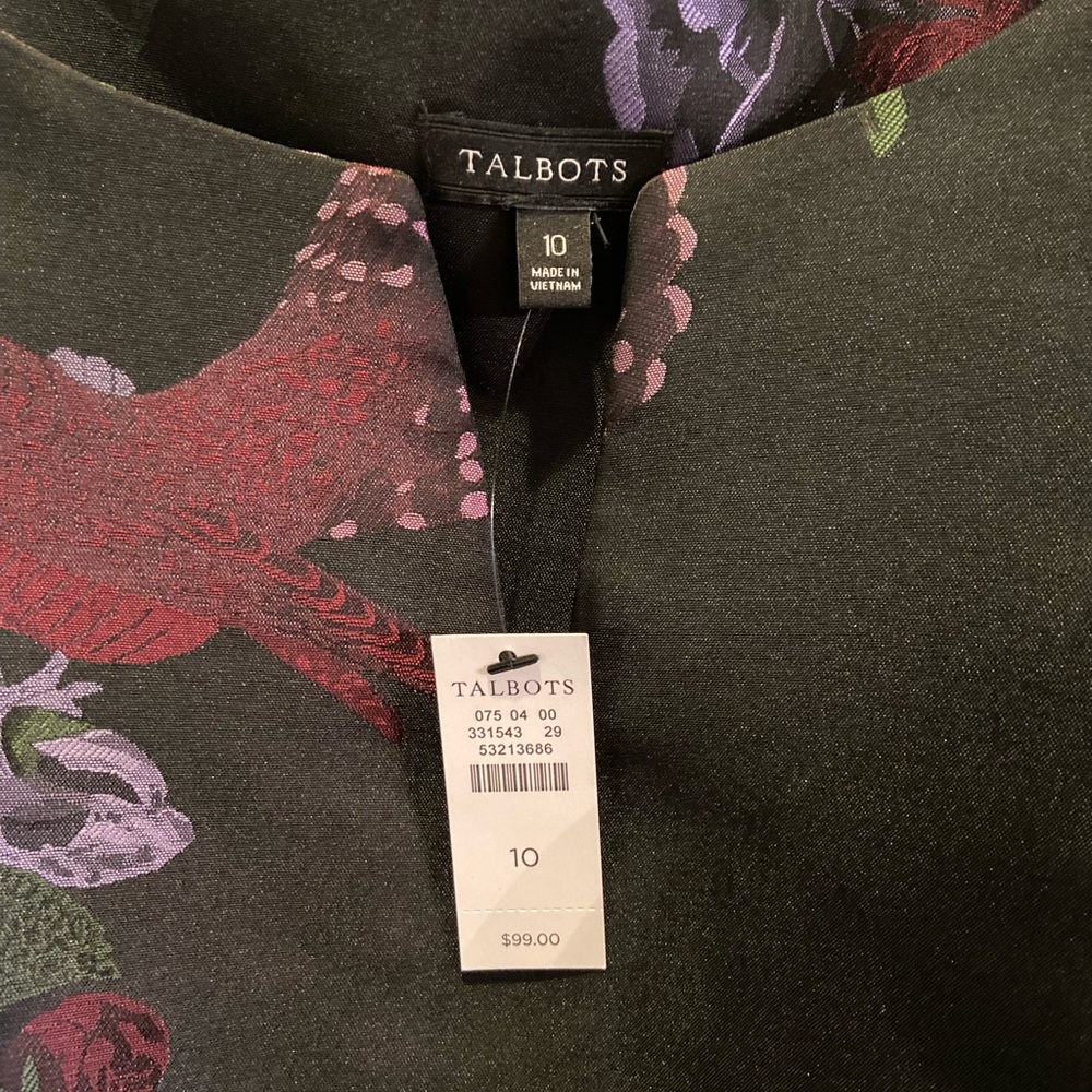 Talbots Peplum top NWT